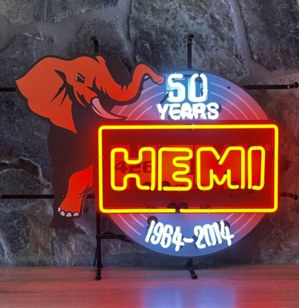 Hemi 50 Years Neon Verlichting 66 x 52 cm