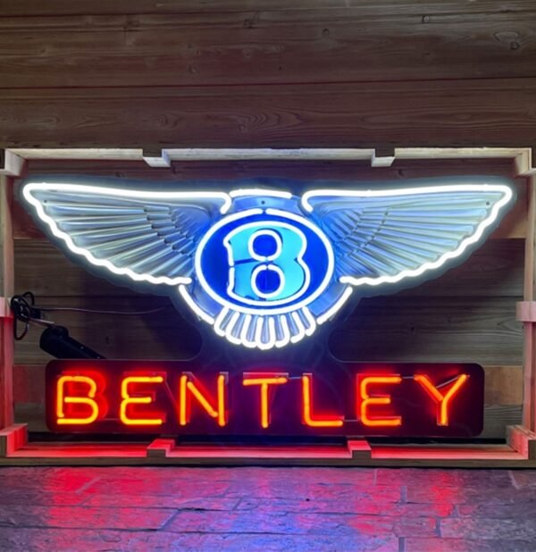 Bentley Logo Neon XL 100 x 53 cm