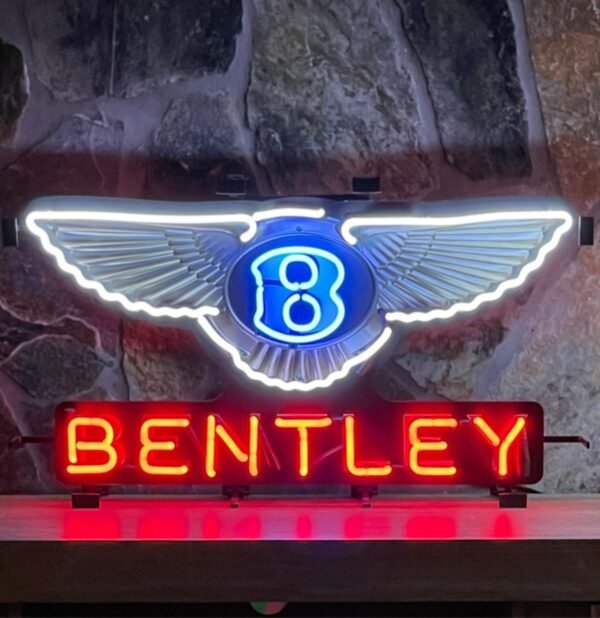 Bentley Logo Neon 80 x 45 cm
