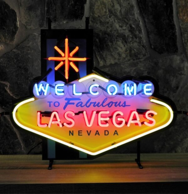 Las Vegas Nevada Neon Verlichting Met Bord 74 x 58 cm