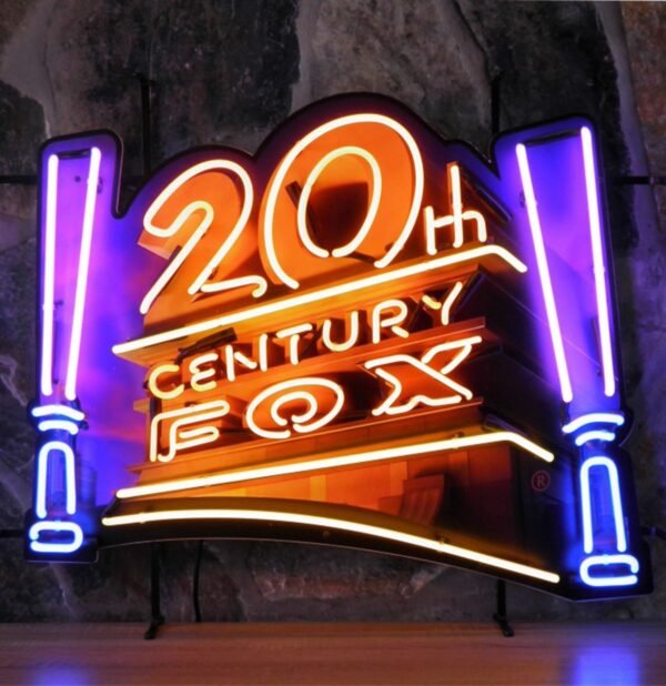 20th Century Fox Neon Verlichting Met Achterplaat - 82 x 67 cm