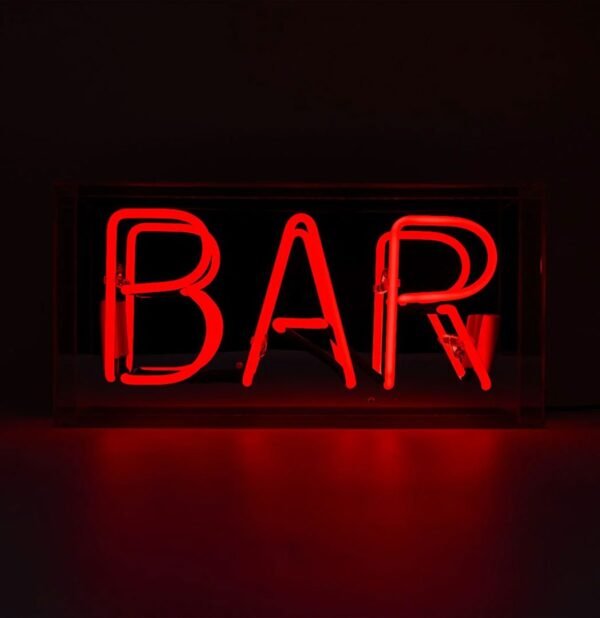 Glas Neon Box - Bar