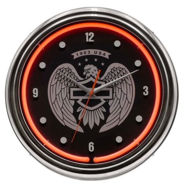 Harley Davidson - Open B&S Adelaar Neon Klok 220V