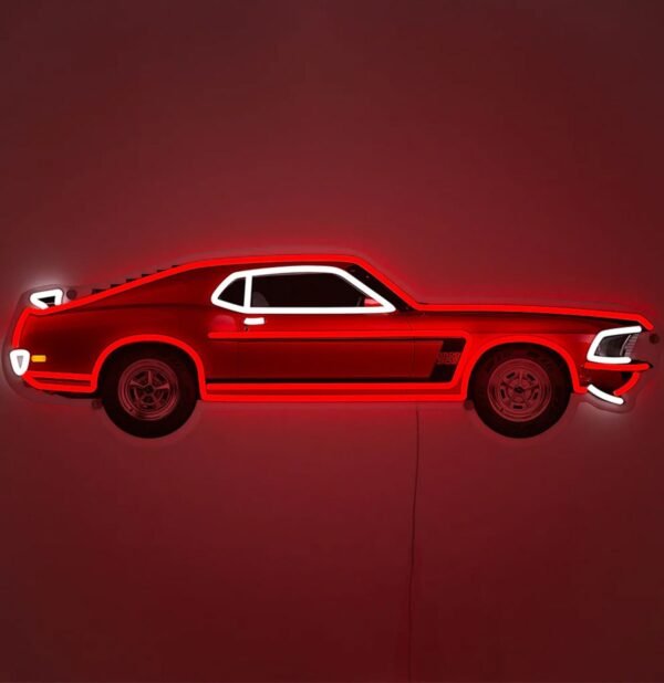 American Muscle Car - Neon LED Wandbord