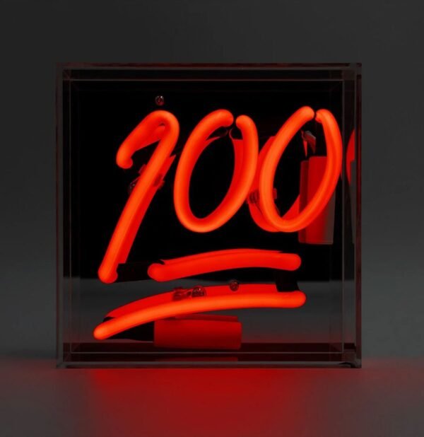 Mini Glazen Neon Box - 100