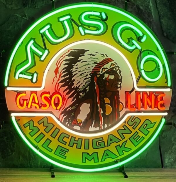 Musgo Gasoline Neon Verlichting 60 x 60 cm