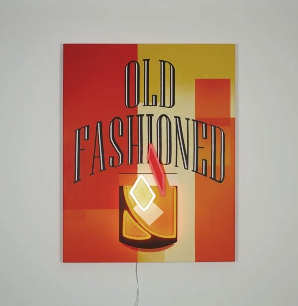 Muurschilderij (LED Neon) - Old Fashioned