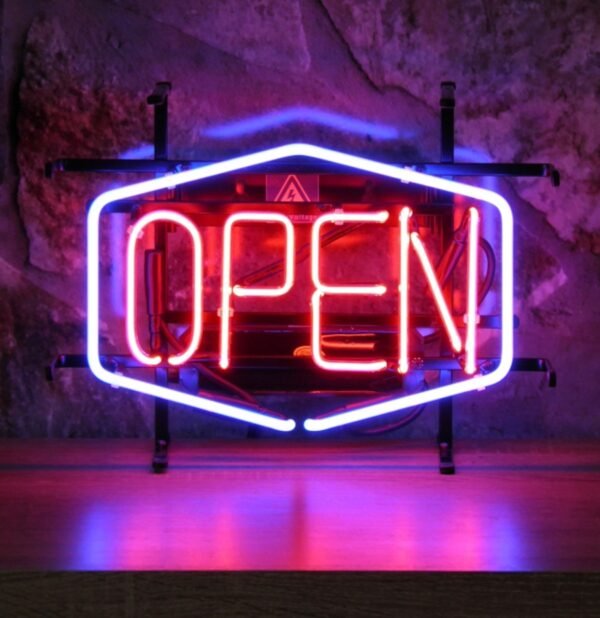 Open USA Small Model Neon Verlichting 39 x 29 cm