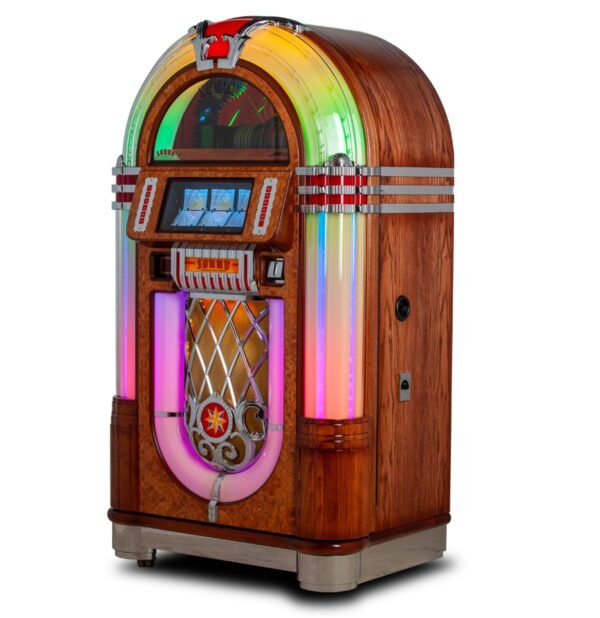 Sound Leisure 80-CD Jukebox 1015 - Medium Eiken Incl. Diamond Led Pack
