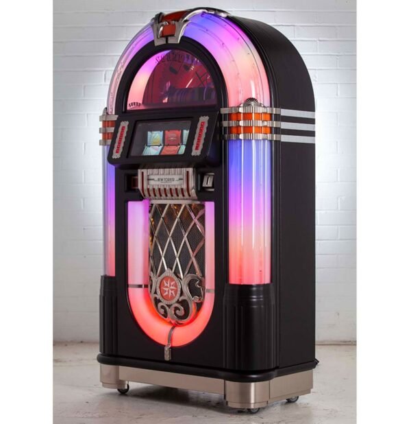 Sound Leisure Slim Line 80-CD Jukebox 1015 - Black Texture Bentley Grill