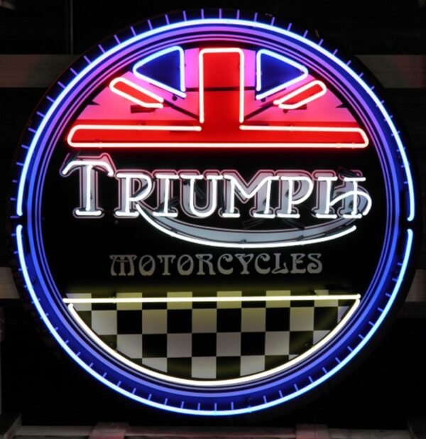 Triumph Motorcycles Neon Verlichting XL 100 x 100 cm