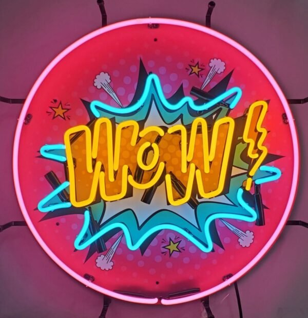 Wow! Pop-art Neon Verlichting 60 cm