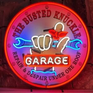 The Busted Knuckle Neon Verlichting 65 x 65 cm