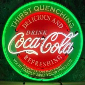 Coca-Cola Thirst Quenching Neon Verlichting DELUXE 60 cm - Rood, Groen, Wit