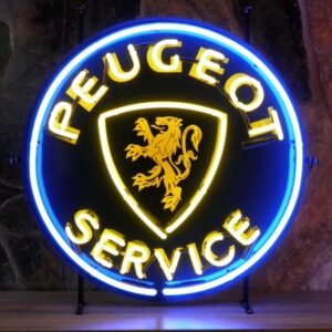 Peugeot Service Neon Verlichting 65 cm - Blauw, Geel