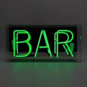 Glas Neon Box - Bar Groen
