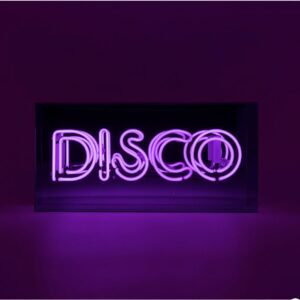 Glas Neon Box - Disco (Paars)