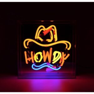 Glas Neon Box - Howdy