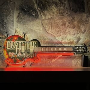 Led Zeppelin Gitaar Neon - Junior Model 70 x 27 cm