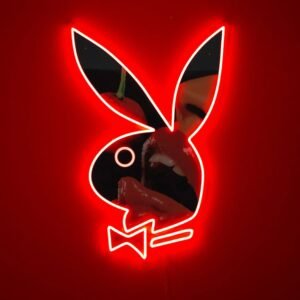 Playboy Cherry Bunny - Wandbord Neon - Rood LED